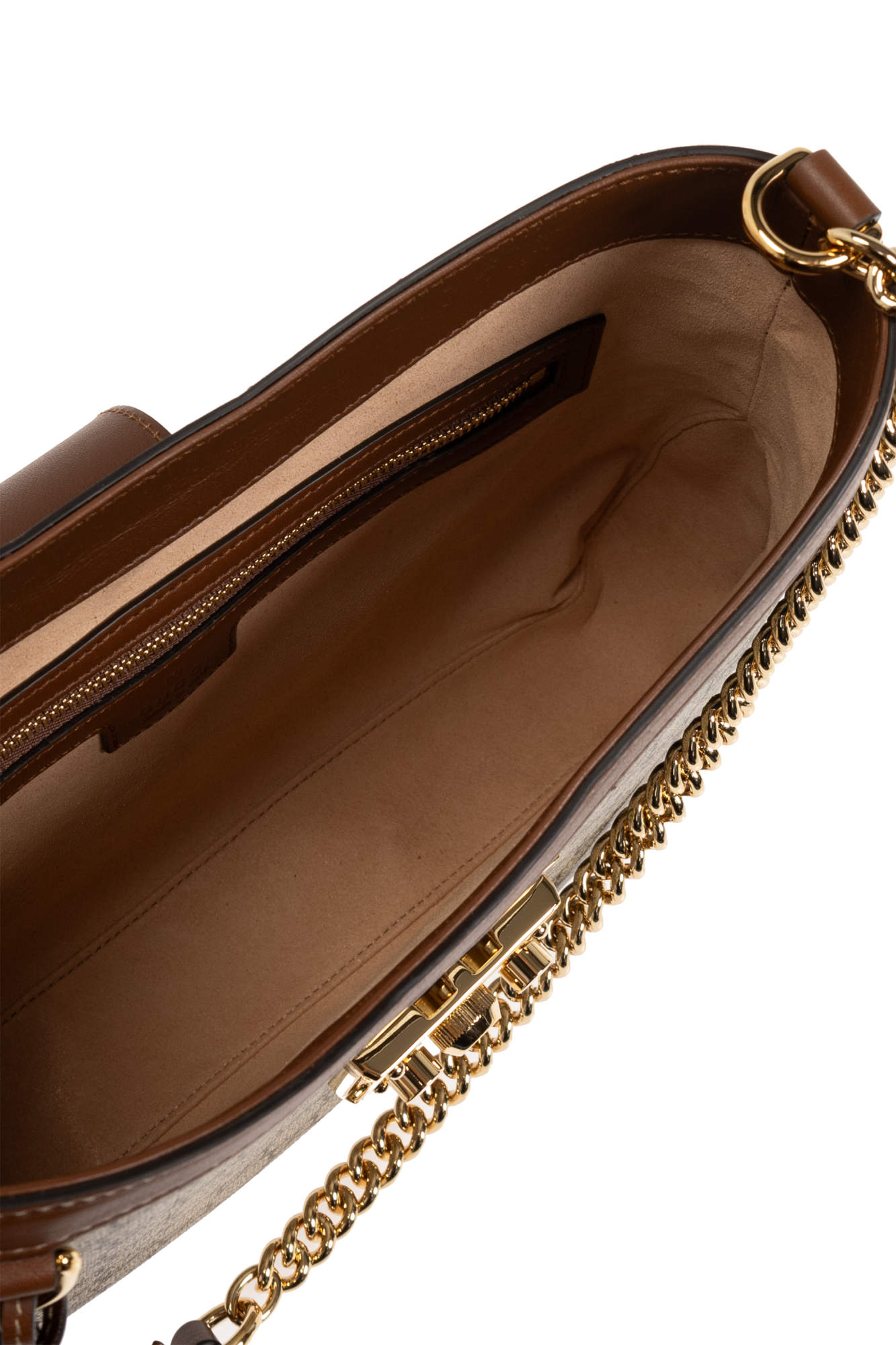 GUCCI｜ (795113 KHNKG 8534) Padlock large shoulder bag in brown leather trim | GUCCI® US